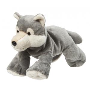 Knuffel van een grijze wolf 22 cm -