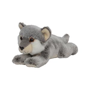 Nature Planet Pluche dieren knuffels baby wolf van 33 cm -