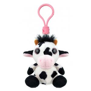 Pluche koeien sleutelhanger 9 cm -
