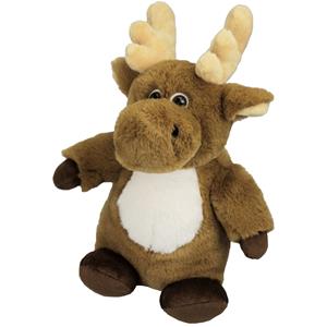 pluche eland rendier knuffeldier - bruin - staand - 24 cm -