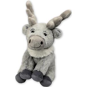 pluche eland rendier knuffeldier - grijs - staand - 22 cm -