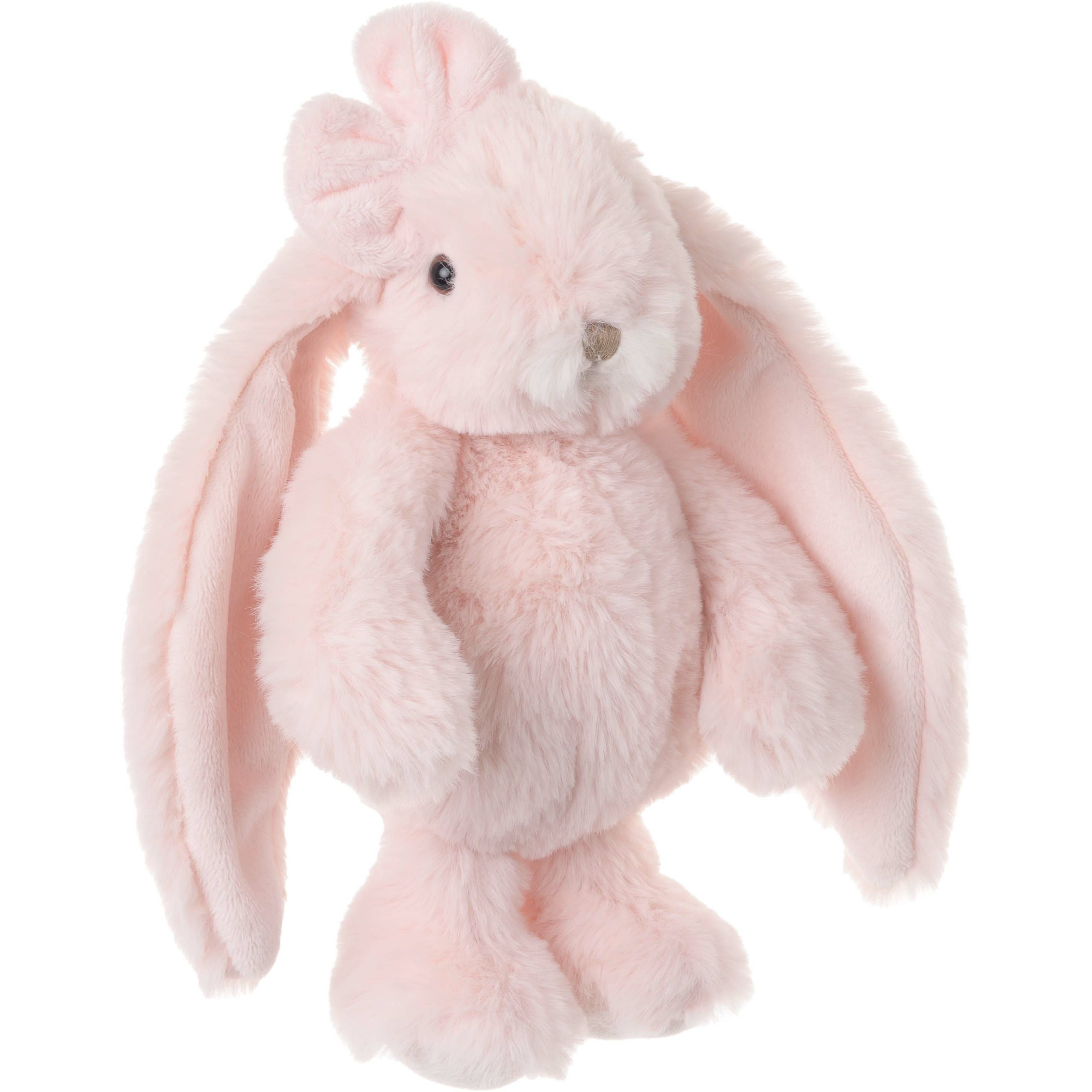 Bukowski pluche konijn knuffeldier - lichtroze - staand - 22 cm - luxe knuffels -