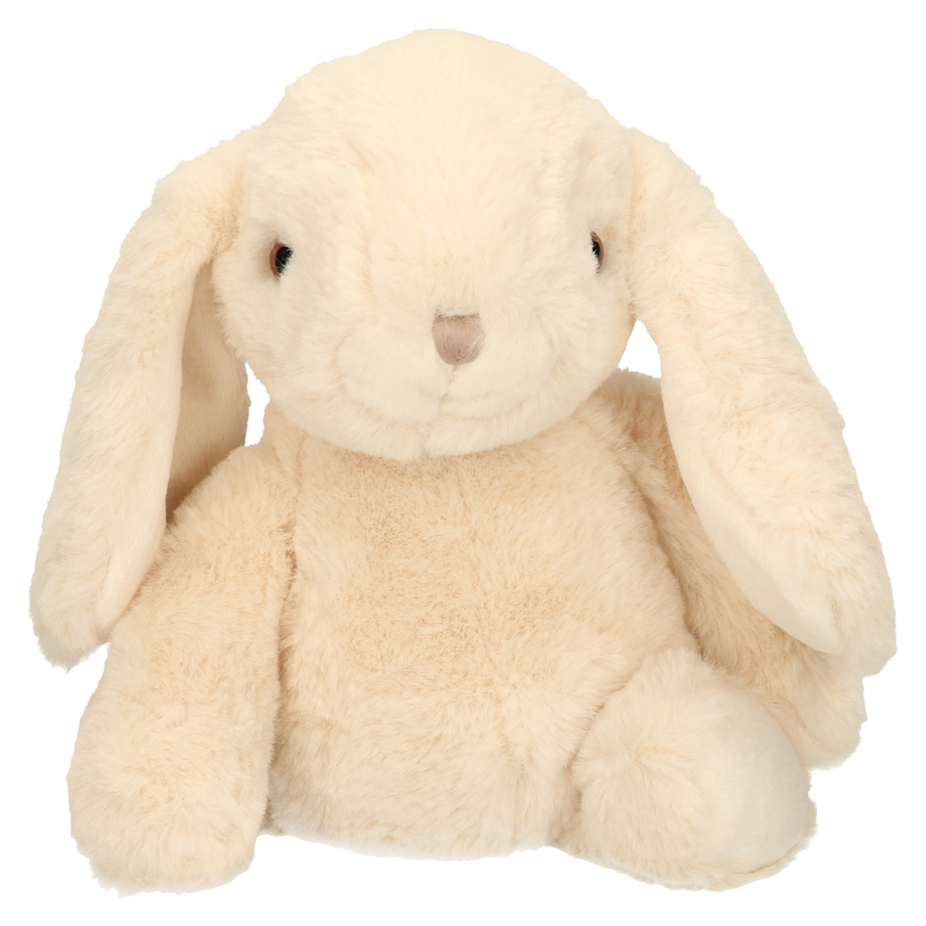 Bukowski pluche konijn knuffeldier - creme wit - staand - 25 cm - luxe knuffels -