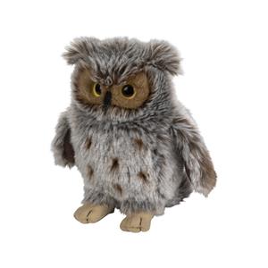 Nature Planet Pluche Oehoe uil vogel knuffel van 18 cm -