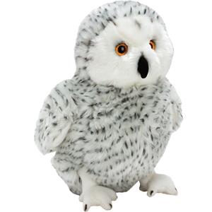 Suki Gifts Pluche knuffel dieren Sneeuwuil 33 cm - uilen/vogels speelgoed -