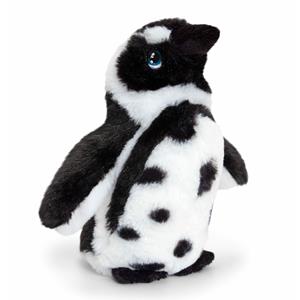pluche Humboldt pinguin knuffeldier - wit/zwart - staand - 18 cm -