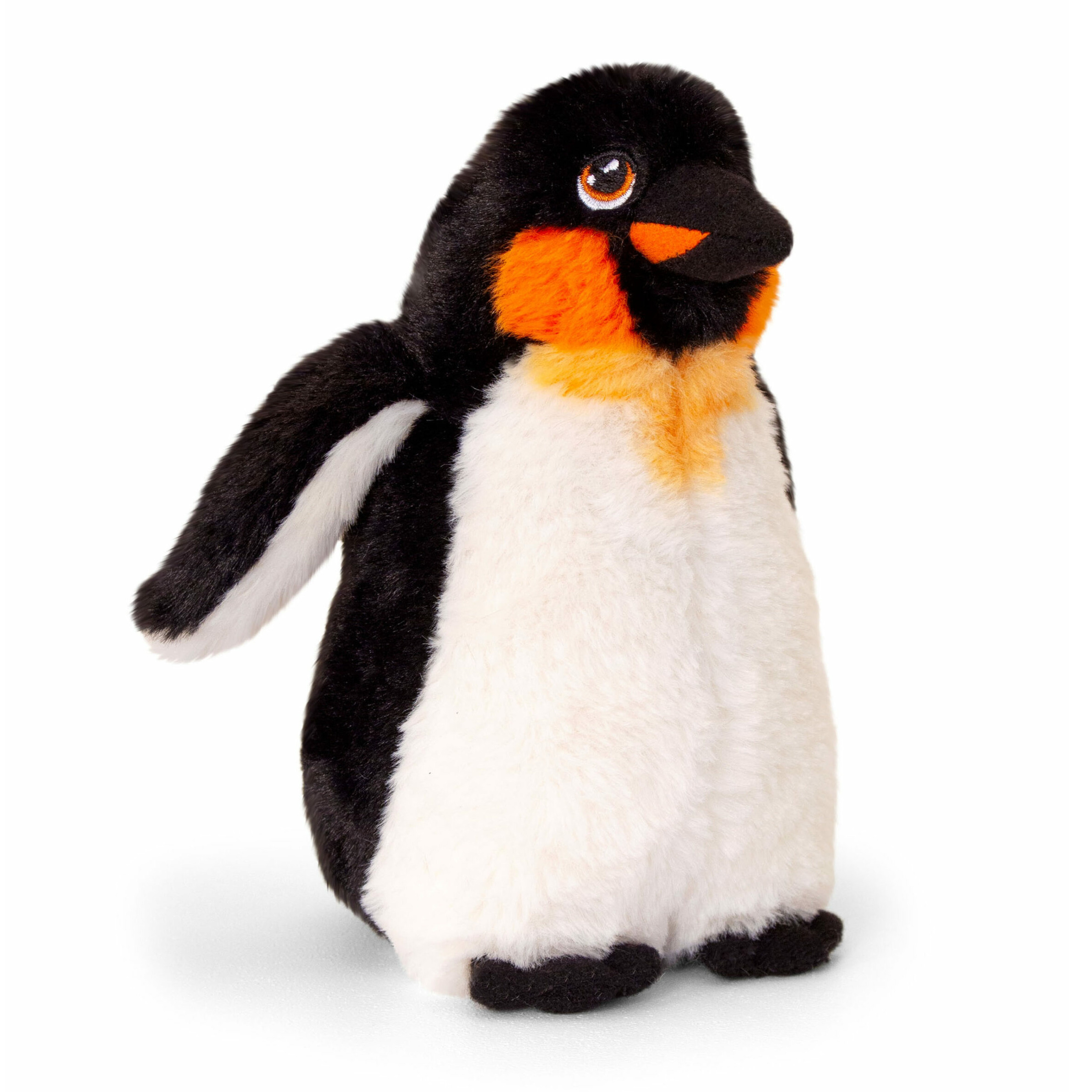 Keel Toys pluche keizers pinguin knuffeldier - wit/zwart - staand - 25 cm -