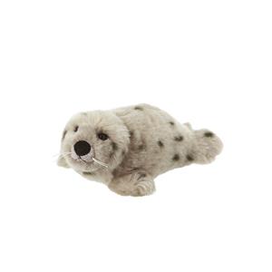 Nature Planet Pluche kleine grijze zeehond knuffel van 15 cm -