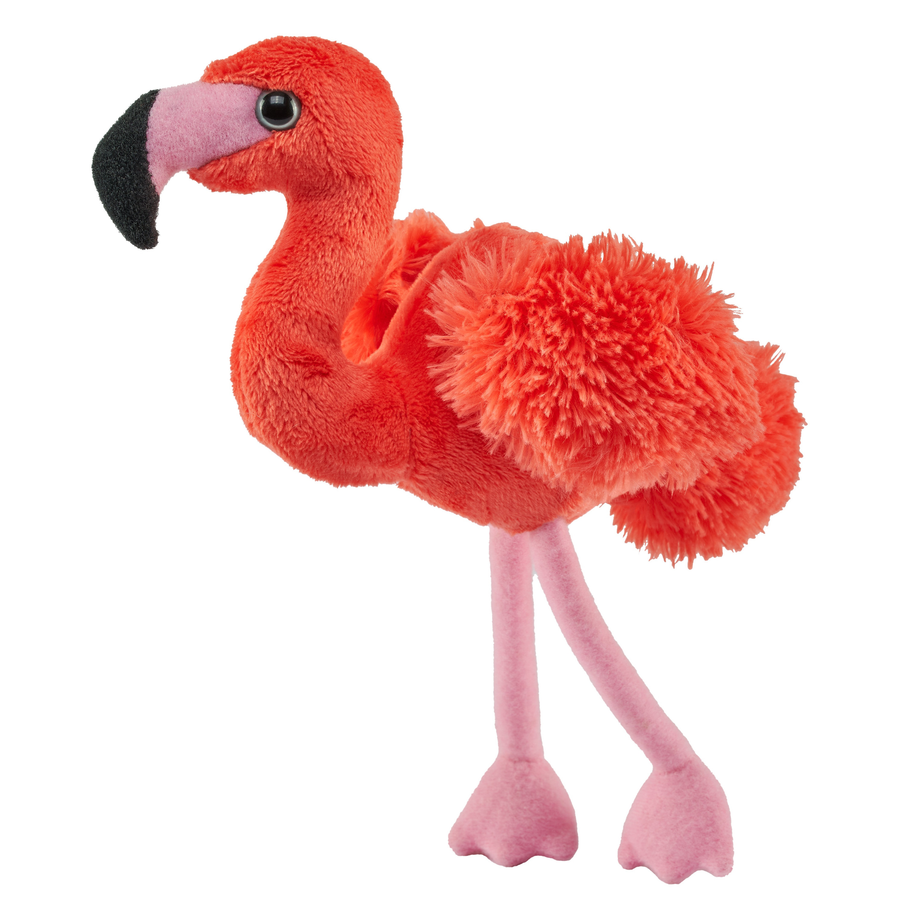 Wild Republic Pluche knuffel Flamingo vogel - roze - van 13 cm -