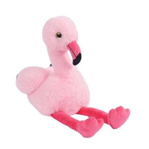 Sandy Knuffeldier Flamingo Chicka - zachte pluche stof - dieren knuffels - roze - 25 cm -