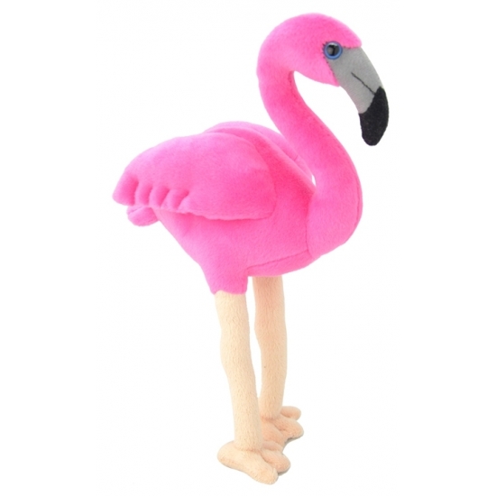 Nature Planet Pluche flamingo knuffel dier 31 cm - Tropische vogels -