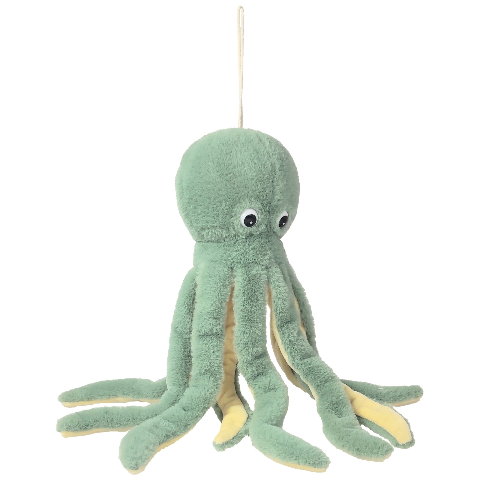 pluche inktvis/octopus knuffeldier - groen - zwemmend - cm -
