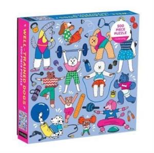 Mudpuppy Well-Trained Dogs 500 Piece Family Puzzle -   (ISBN: 9780735372498)