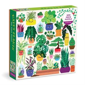 Mudpuppy Happy Plants 500 Piece Family Puzzle -   (ISBN: 9780735376762)