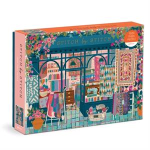 Galison Stitch By Stitch 1000 Piece Puzzle -   (ISBN: 9780735378452)