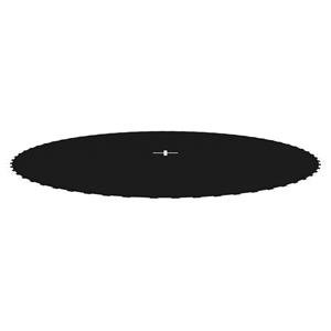 vidaXL Springmat voor 12 feet/3,66 m ronde trampoline stof zwart