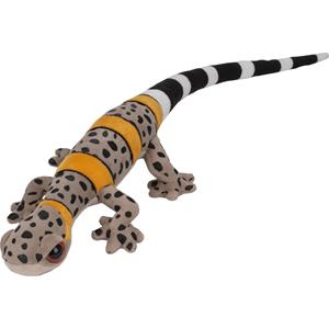 Nature Planet Knuffeldier Gekko Hagedis - zachte pluche stof - premium kwaliteit knuffels - beige/geel - 62 cm -