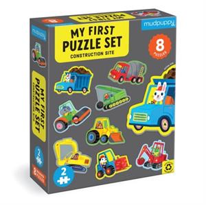 Mudpuppy Construction Site 2 Piece My First Puzzles -   (ISBN: 9780735376465)