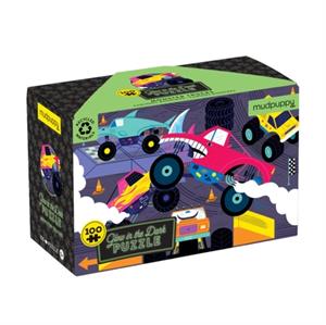 Mudpuppy Monster Trucks 100 Piece Glow In The Dark Puzzle -   (ISBN: 9780735376533)