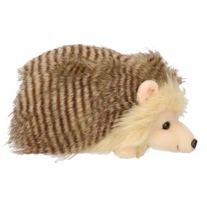 Uni Toys Knuffeldier Egel - zachte pluche stof - bruin - 23 cm - dieren speelgoed -