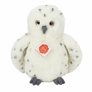 Hermann Teddy Knuffeldier Sneeuwuil - zachte pluche stof - premium kwaliteit knuffels - wit - 21 cm - vogels -