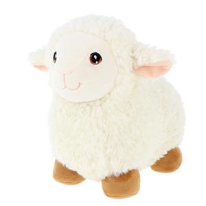 pluche schaap/lammetje knuffeldier - wit - lopend - 18 cm -