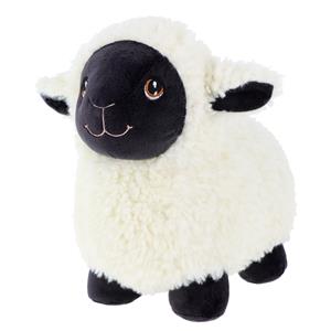 Keel Toys pluche schaap/lammetje knuffeldier - wit/zwart - lopend - 18 cm -