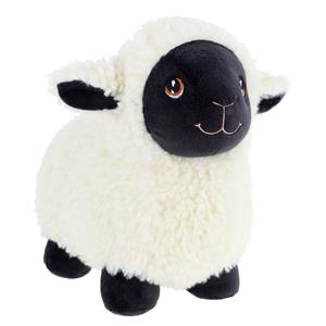 Keel Toys pluche schaap/lammetje knuffeldier - wit/zwart - lopend - 25 cm -