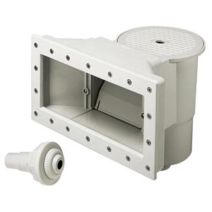 skimmer brede zuigmond wit + inspuiter
