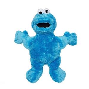 Sesamstraat pluche knuffel pop - Koekiemonster - stof - 28 cm/37 cm staand -