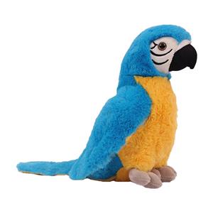 PIA Soft Toys Knuffeldier Papegaai - zachte pluche stof - premium kwaliteit knuffels - blauw - 24 cm -