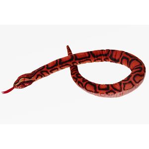 Knuffeldier Regenboog Boa slang - zachte pluche stof - premium kwaliteit knuffels - rood - 100 cm -