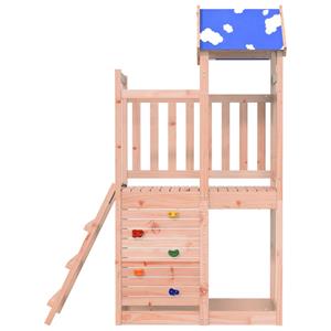vidaXL Speeltoren met rotswand 110,5x52,5x215 cm douglas vurenhout
