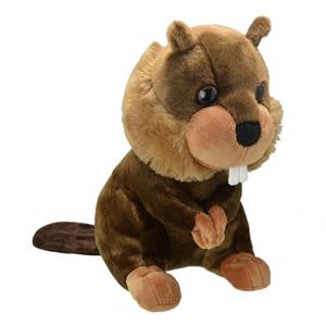 Pluche bruine bever knuffel 25 cm speelgoed -