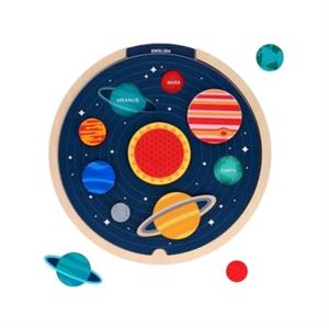 Petit Collage Multi-Language Solar System Wooden Tray Puzzle -   (ISBN: 9781797231976)
