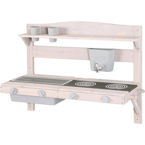 Roba Outdoor Modderkeuken om op te hangen incl. accessoires grijs geglazuurd