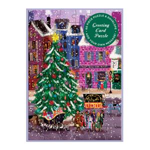 Galison, Joy Laforme Joy Laforme Christmas Square Greeting Card Puzzle -   (ISBN: 9780735382824)