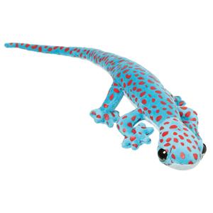 Knuffeldier Gekko Hagedis - zachte pluche stof - premium kwaliteit knuffels - blauw - 62 cm -