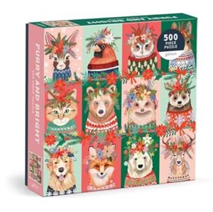 Galison, Mia Charro Furry And Bright 500 Piece Puzzle -   (ISBN: 9780735382541)