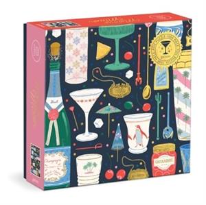 Emily Taylor, Galison Merry Mixer 1000 Piece Foil Puzzle -   (ISBN: 9780735382602)