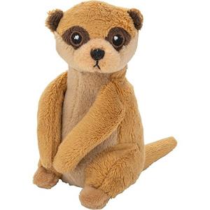 Pluche bruine stokstaartje knuffel 13 cm baby speelgoed -
