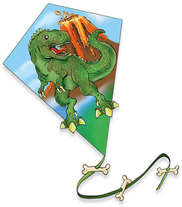 Knoopkites Vlieger Diamant T-Rex (65 x 55 cm)
