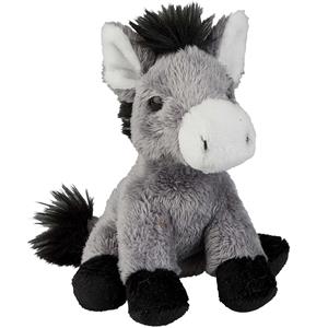 Pluche knuffel dieren Ezel - 15 cm - Speelgoed knuffels - Leuk als cadeau - Ezels -
