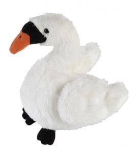 Ravensden Pluche knuffeldier - witte zwaan - 15 cm - vogels -