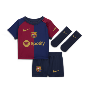 Nike FC Barcelona 2024 Stadium Thuis  driedelig replicavoetbaltenue voor baby's/peuters - Blauw