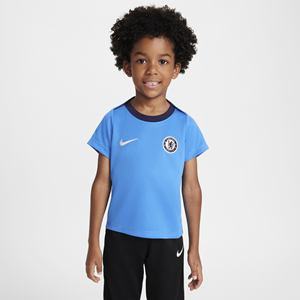 Chelsea FC Academy Pro  Dri-FIT voetbaltop met korte mouwen voor kleuters - Blauw