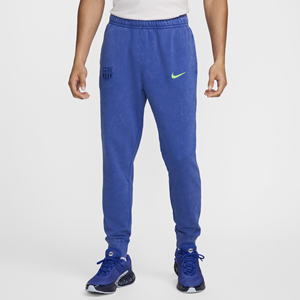 Nike FC Barcelona Club Derde  voetbaljoggingbroek van sweatstof voor heren - Blauw