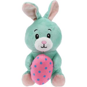 Paashaas/haas/konijn knuffel dier - zachte pluche - mintgroen - cadeau - 20 cm - met paasei -