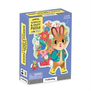 Mudpuppy Bunny Bouquet 48 Piece Scratch & Sniff Shaped Mini Puzzle -   (ISBN: 9780735383937)