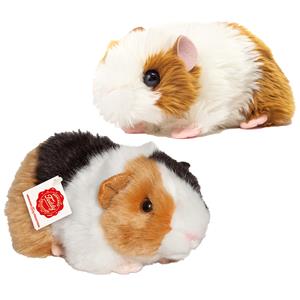 Teddy Hermann Knuffeldier Cavia set 2x stuks - zachte pluche - premium knuffels - multi kleuren - 20 cm -